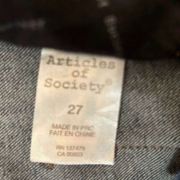 Articles of Society Faith Flare Oakhurst flare jeans size 27 mid rise stretch - Picture 5 of 6